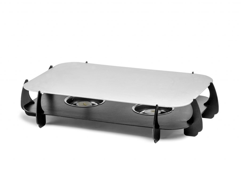 Heating Tray, Aluminum with Warming Candles Hall's