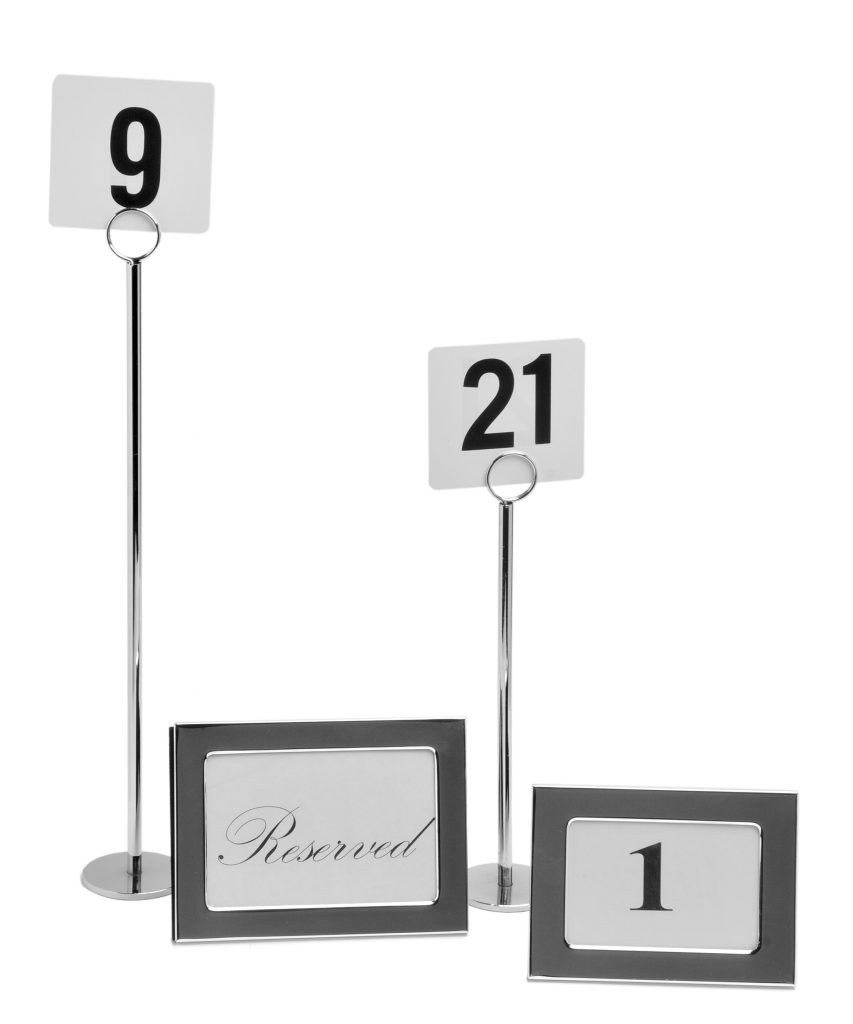 Brushed Gold Table Number Frame – Hall's